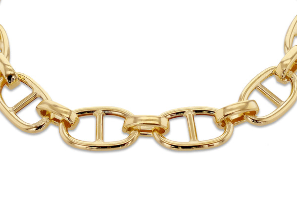 9ct Yellow Gold Rambo Links Bracelet