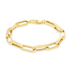 9ct Yellow Gold Diamond Cut Polished Paper Links Bracelet