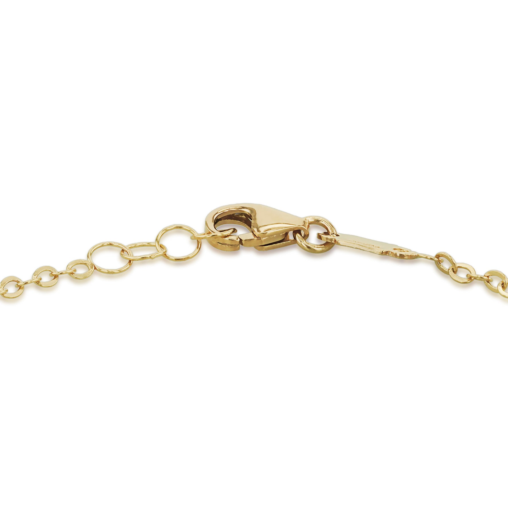 9ct Yellow Gold Geometric Link Station Bracelet