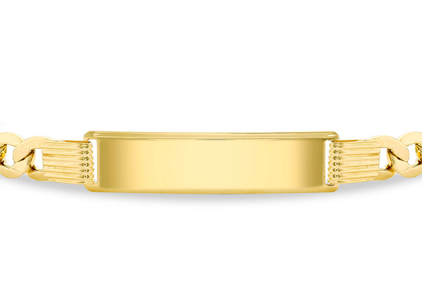 9ct Yellow Gold Curb ID Bracelet