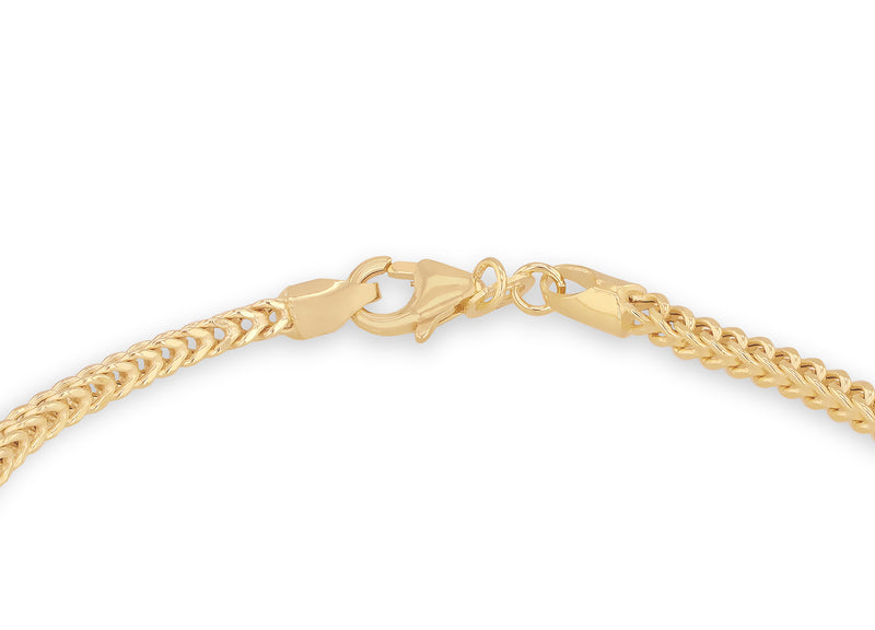 9ct Yellow Gold Franco Links Bracelet