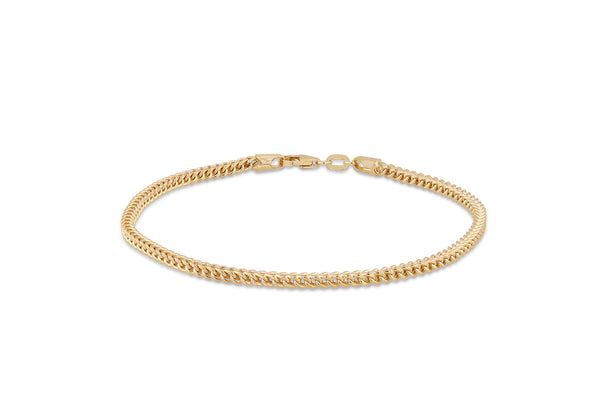 9ct Yellow Gold Franco Links Bracelet