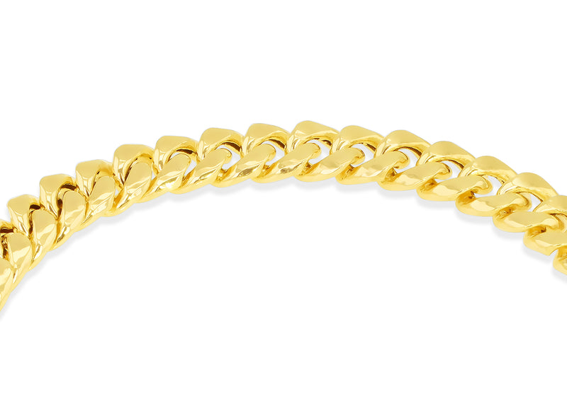 9ct Yellow Gold Cuban Chain Bracelet