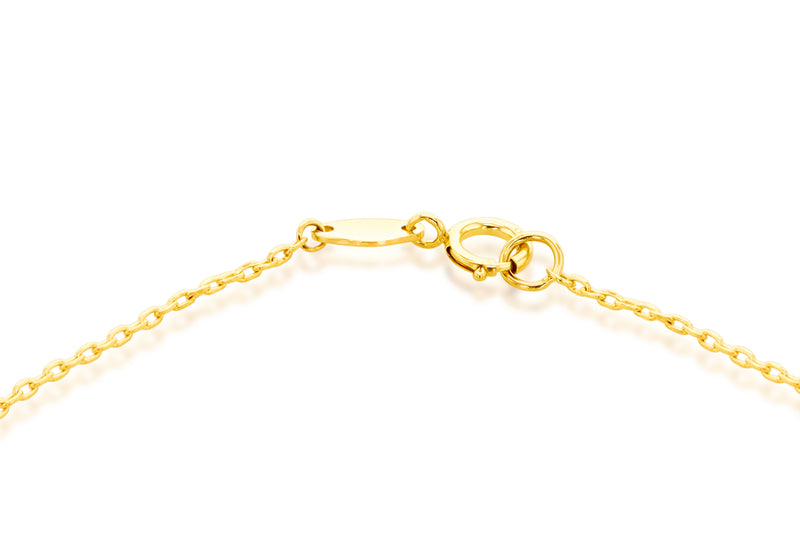 9ct Yellow Gold Malachite Petals Bracelet
