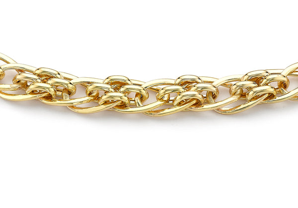 9ct Yellow Gold Open Links Panther Bracelet