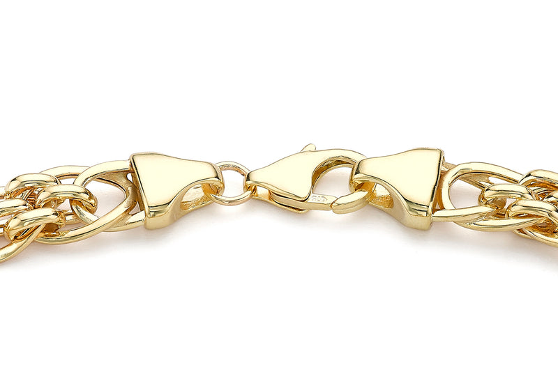 9ct Yellow Gold Open Links Panther Bracelet