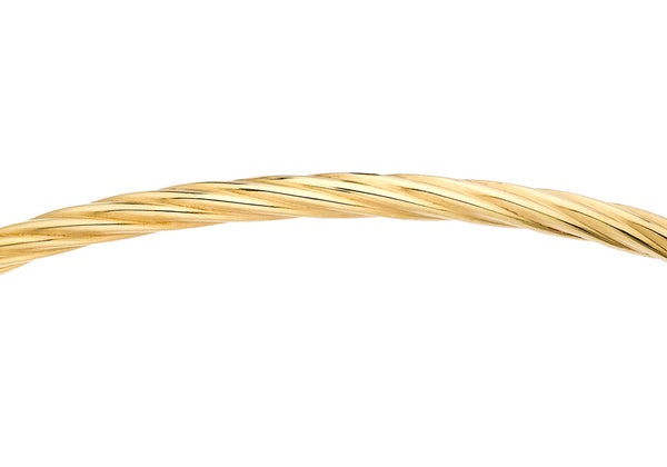 9ct Yellow Gold Half Twist Bangle