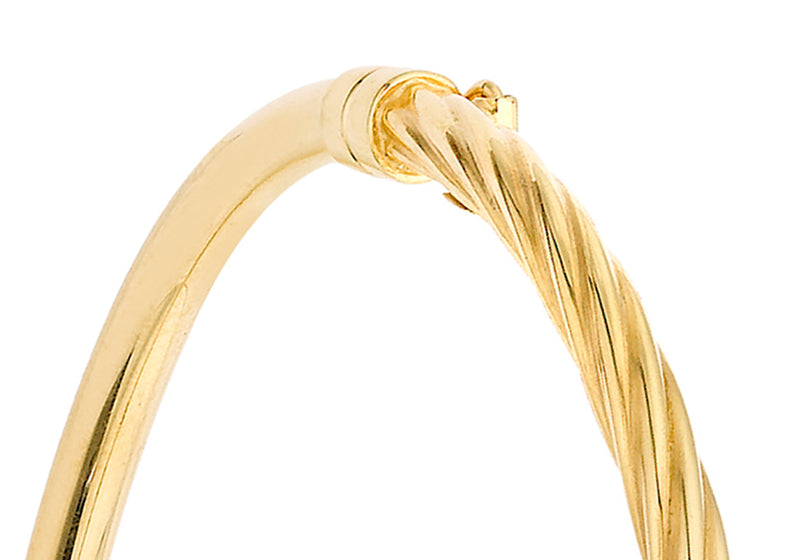 9ct Yellow Gold Half Twist Bangle