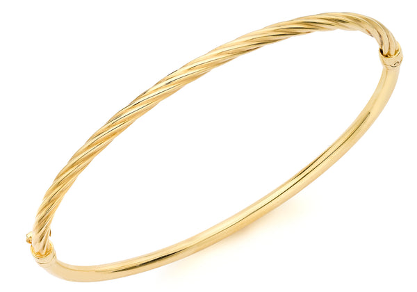 9ct Yellow Gold Half Twist Bangle