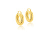 9ct Yellow Twisted Hoop Earrings
