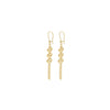 9ct Yellow Gold Spiral Link Tassel Drop Earrings