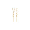 9ct Yellow Gold Spiral Link Tassel Drop Earrings