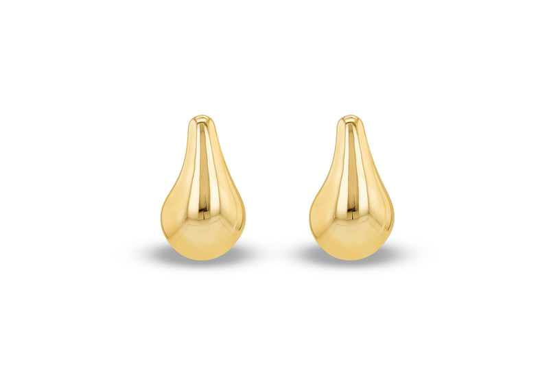 9ct Yellow Gold Bijou Teardrop Stud Earrings