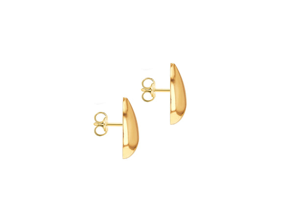 9ct Yellow Gold Mini Teardrop Stud Earrings