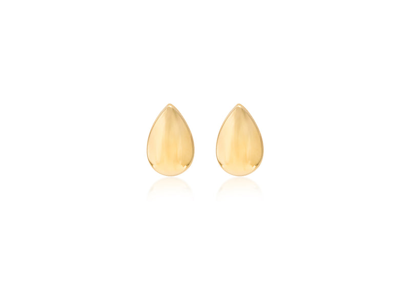 9ct Yellow Gold Mini Teardrop Stud Earrings