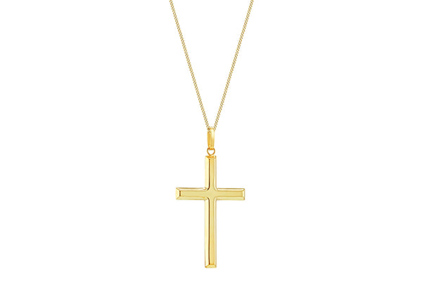 9ct Yellow Gold Crucifix Cross Pendant