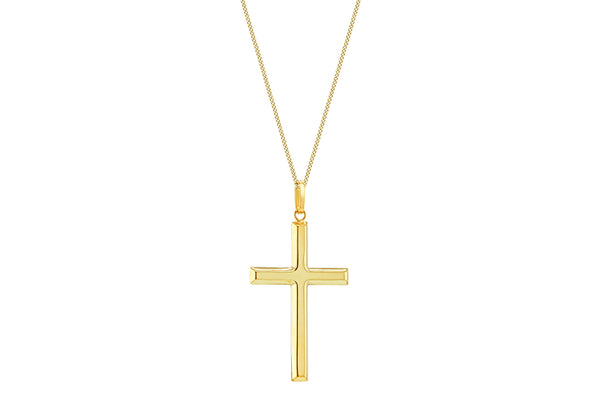 9ct Yellow Gold Crucifix Cross Pendant