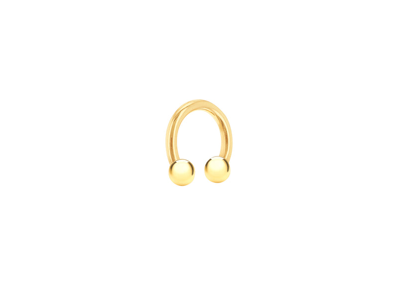 9ct Yellow Gold Nose Piercing Hoop