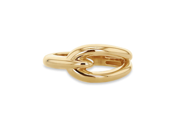 9ct Yellow Gold Hooked Knot Ring