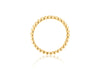 9ct Yellow Gold White Zirconia Goove Ring