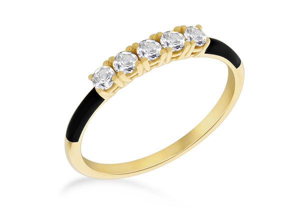 9ct Yellow Gold 0.25ct Diamond Band Ring