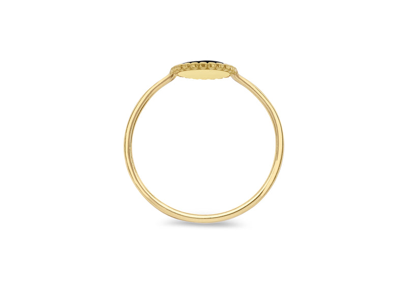 9ct Yellow Gold 0.4ct Diamond Petal Ring