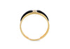 9ct Yellow Gold 0.50ct Diamond Black Enamel Ring