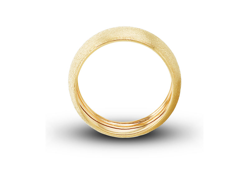 9ct Yellow Gold Satin Band Ring