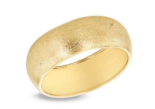 9ct Yellow Gold Satin Band Ring