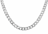 Sterling Silver 190 Flat Curb Chain Necklace