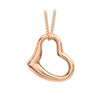 9ct Rose Gold Heart Slider Pendant