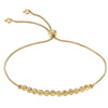 9ct Yellow Gold Ball Chain Adjustable Slider Band Bracelet
