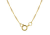 9ct Tri-Colour Gold Mini 7 Lucky Rings Pendant Twist Chain Necklace