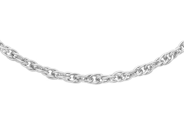 9ct White Gold 16 Prince of Wales Chain