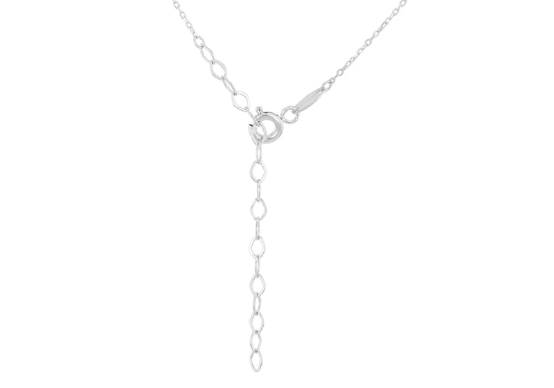 9ct White Gold Infinity Necklace