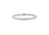 9ct White Gold Twist Slim Band Stacking Ring