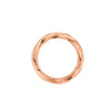 9ct Rose Gold Faceted Organic Band Ring