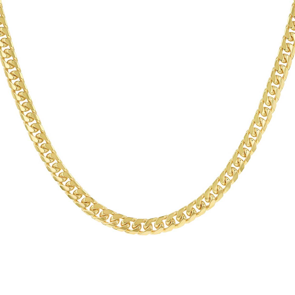 14ct Yellow Gold 140 Round Chunky Curb Chain