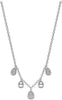 18ct White Gold 0.32ct Diamond Droplets Chain Necklace