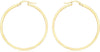 9ct Yellow Gold 30mm Rectangular Tube Hoop Earrings