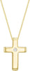 Висулка с диамантен кръст от 9ct жълто злато 0,01ct