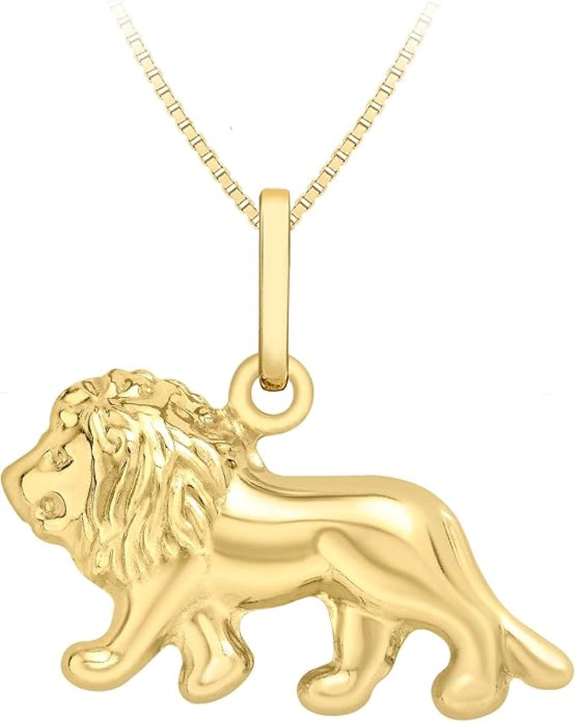 9ct Yellow Gold Lion Pendant
