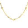 18ct Yellow Gold Knot & Paperlinks Chain Necklace