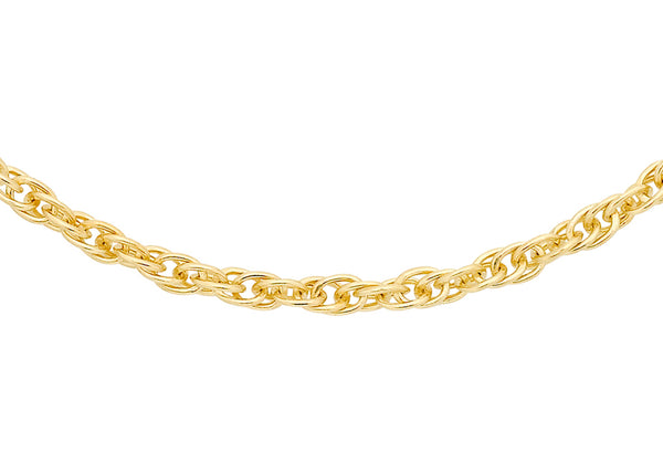 18ct Yellow Gold Slim Prince of Wales Chain