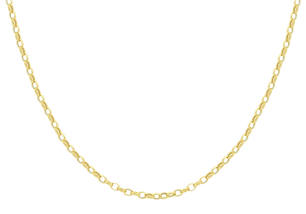 9ct Yellow Gold 130 Oval Belcher Links Chain