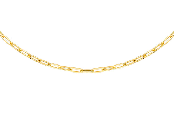 18ct Yellow Gold Paper Chain Necklace