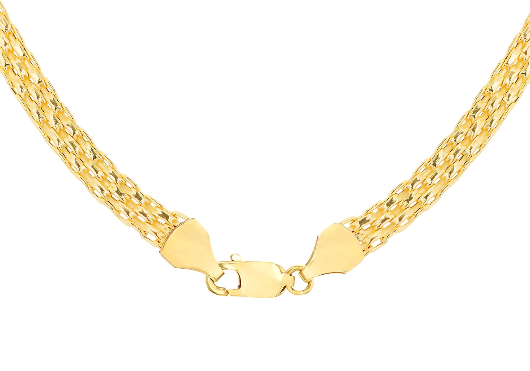 18ct Yellow Gold Graduated Bismark Necklace