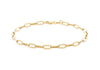 18ct Yellow Gold Paper Chain Links Bracelet