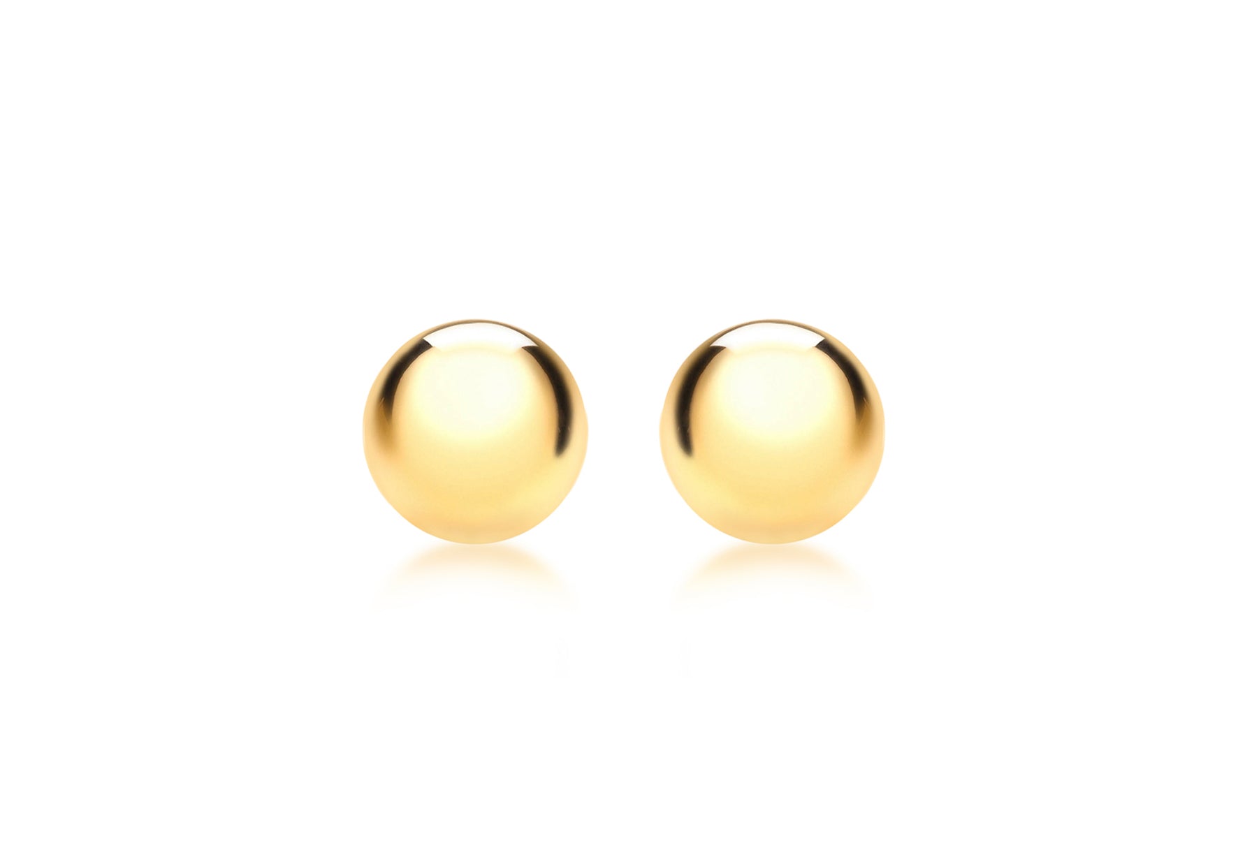 18ct Yellow Gold 5mm Ball Stud Earrings