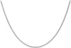 18ct White Gold 90 Diamond Cut Curb Chain